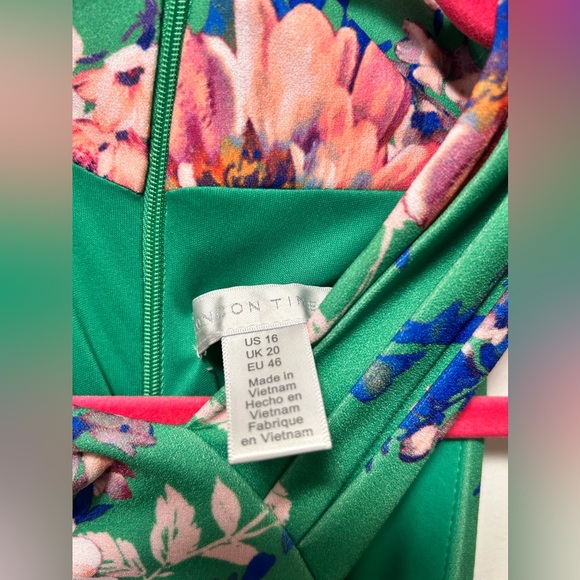 NWOT London Times Midi Tropical Dress - Picture 3 of 3